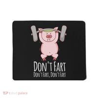 DonT Fart Funny Fitness Gym Workout Squats Mousepad thumb 0