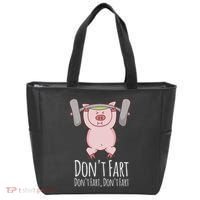 DonT Fart Funny Fitness Gym Workout Squats Tote Bag thumb 0