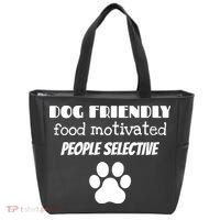 Dog Friendly Food Motivated People Selective Pet Dog Lover Tote Bag thumb 0