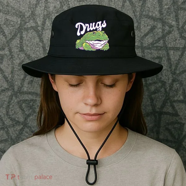 Drugs Frog Funny Bucket Hat
