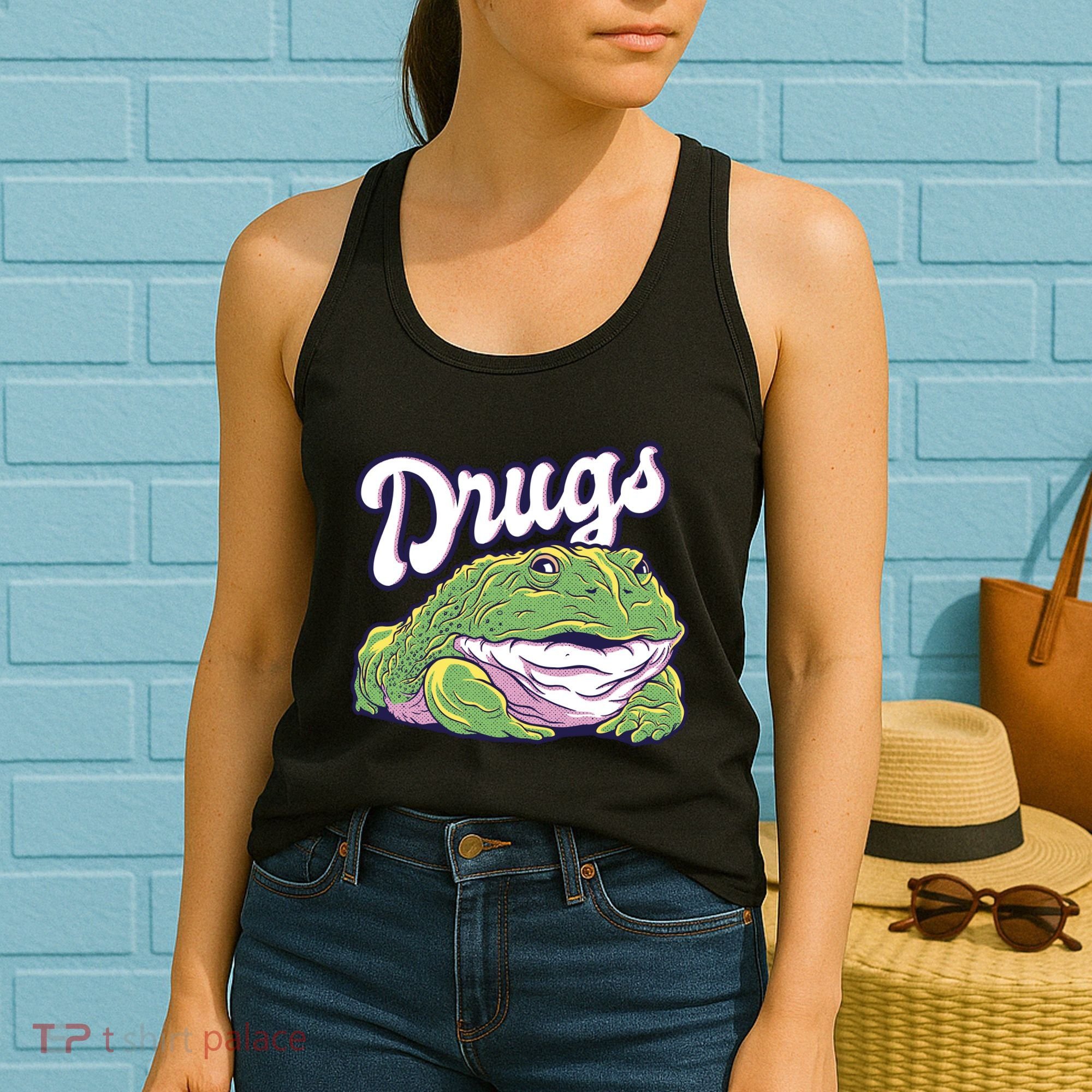 Drugs Frog Funny Women's Tank Top