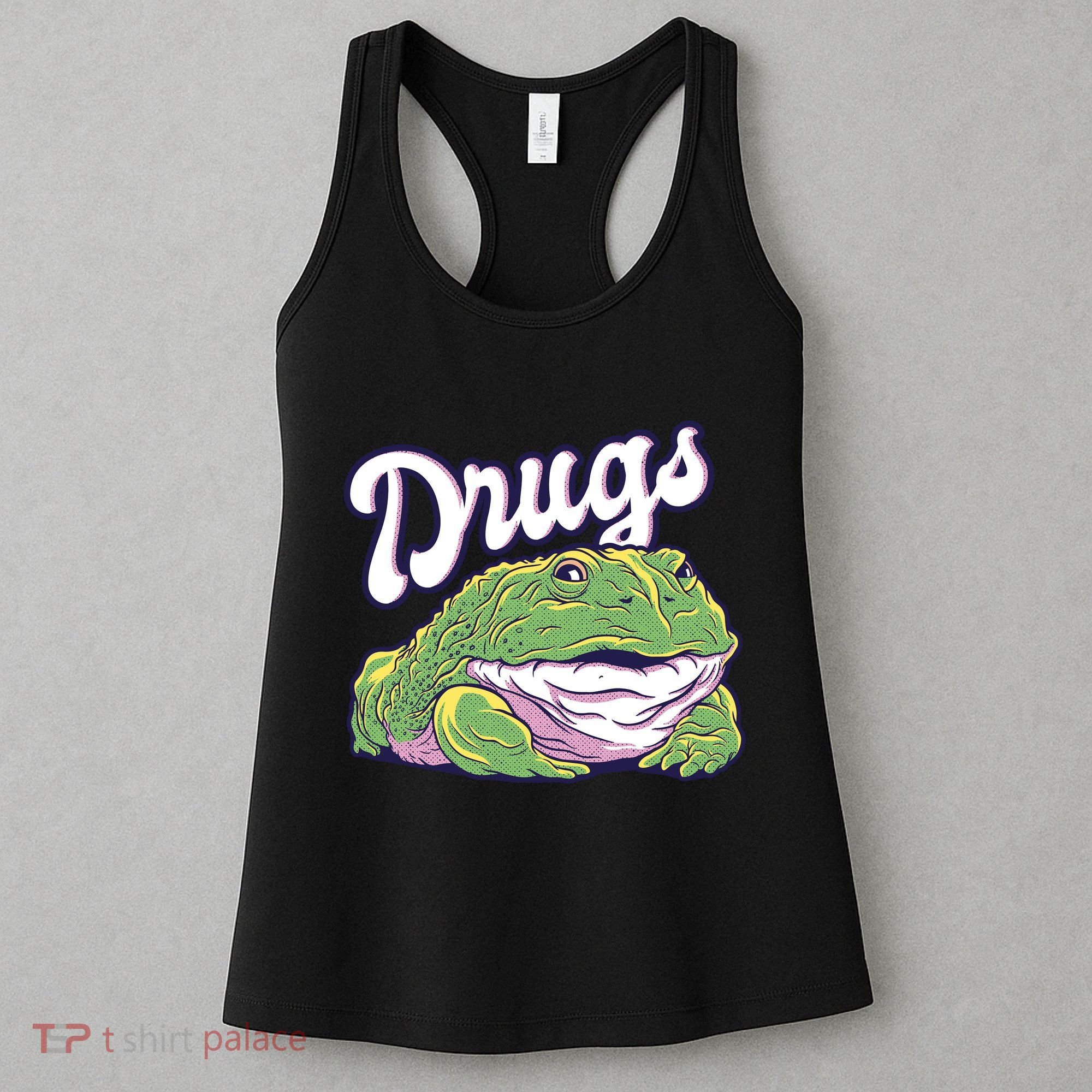 Drugs Frog Funny Women's Tank Top