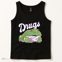 Drugs Frog Funny Tank Top thumb 2