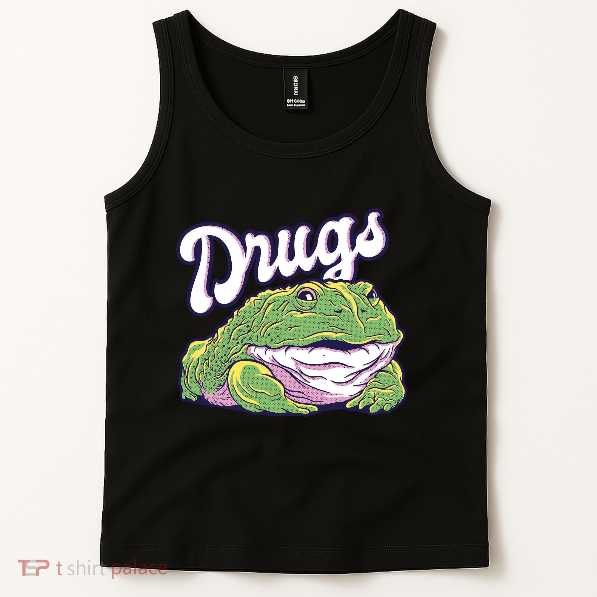 Drugs Frog Funny Tank Top
