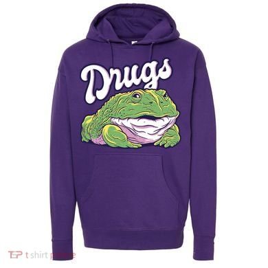 Drugs Frog Funny Hoodie