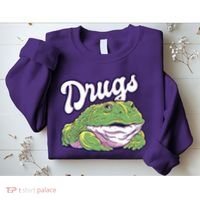 Drugs Frog Funny Sweatshirt thumb 2