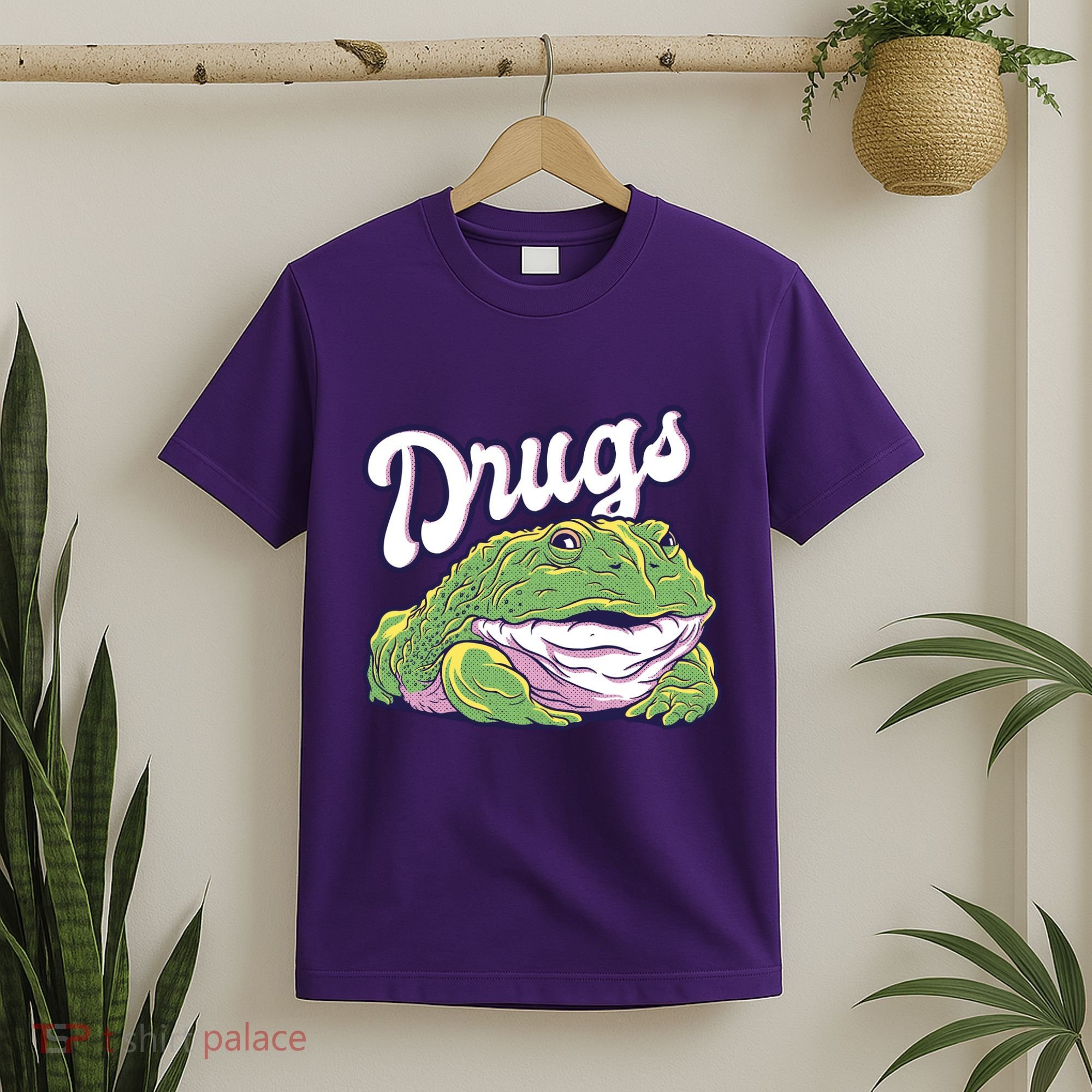 Drugs Frog Funny T-Shirt