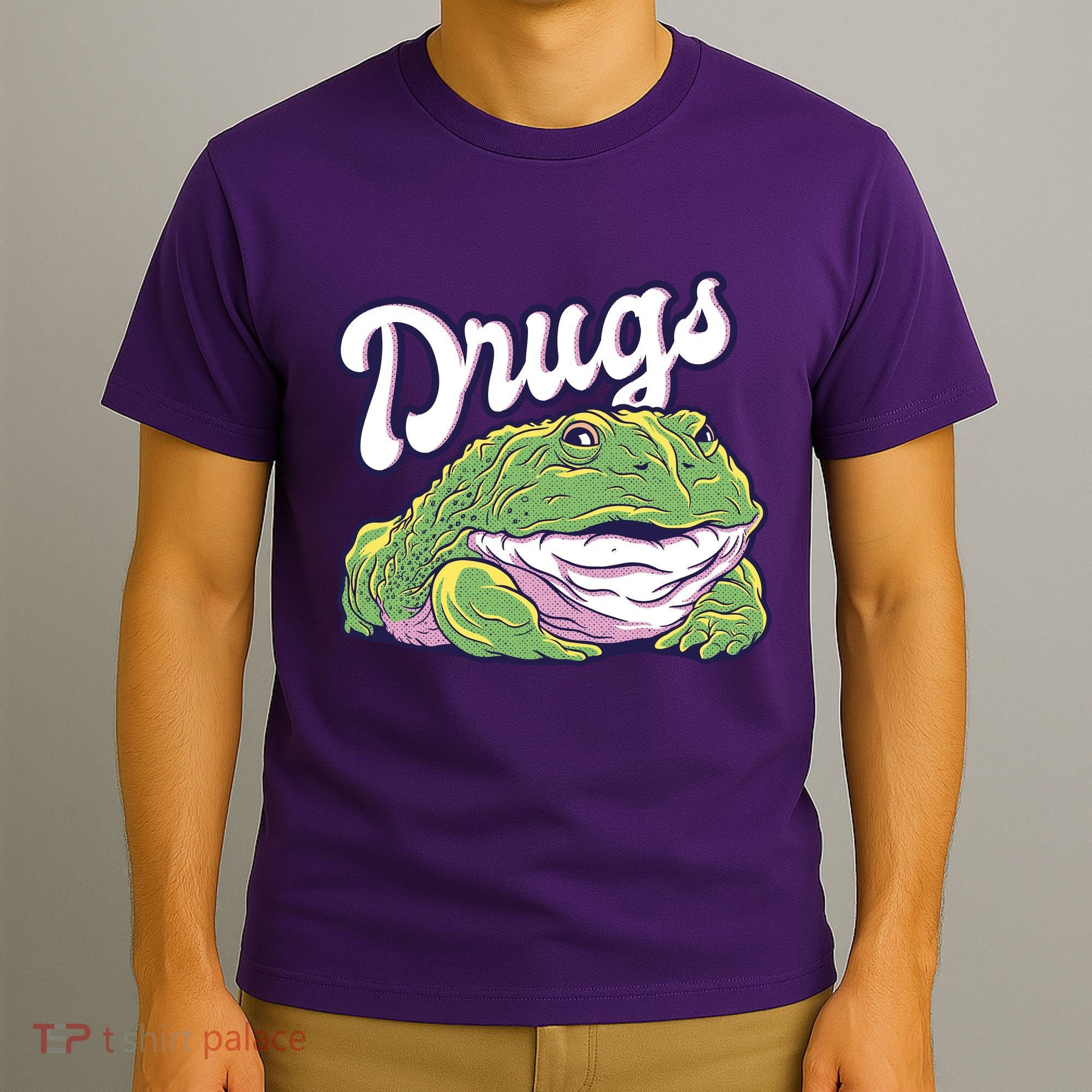 Drugs Frog Funny T-Shirt