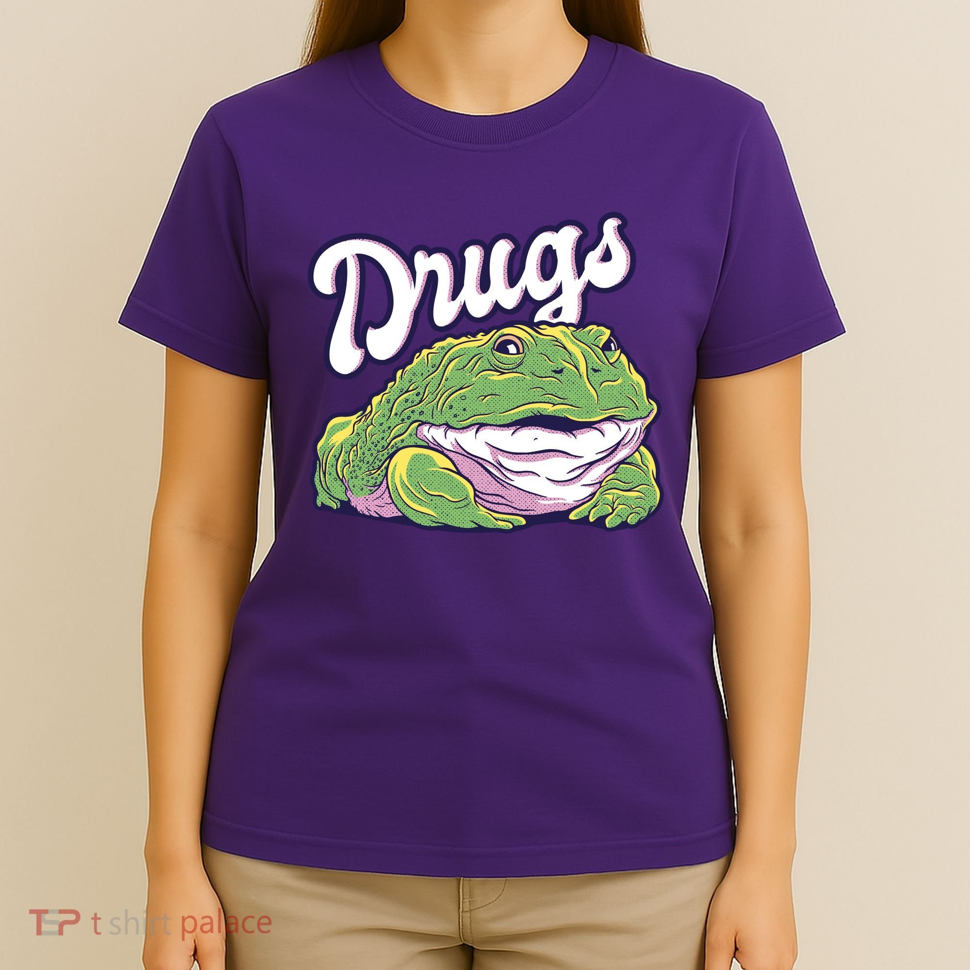 Drugs Frog Funny T-Shirt