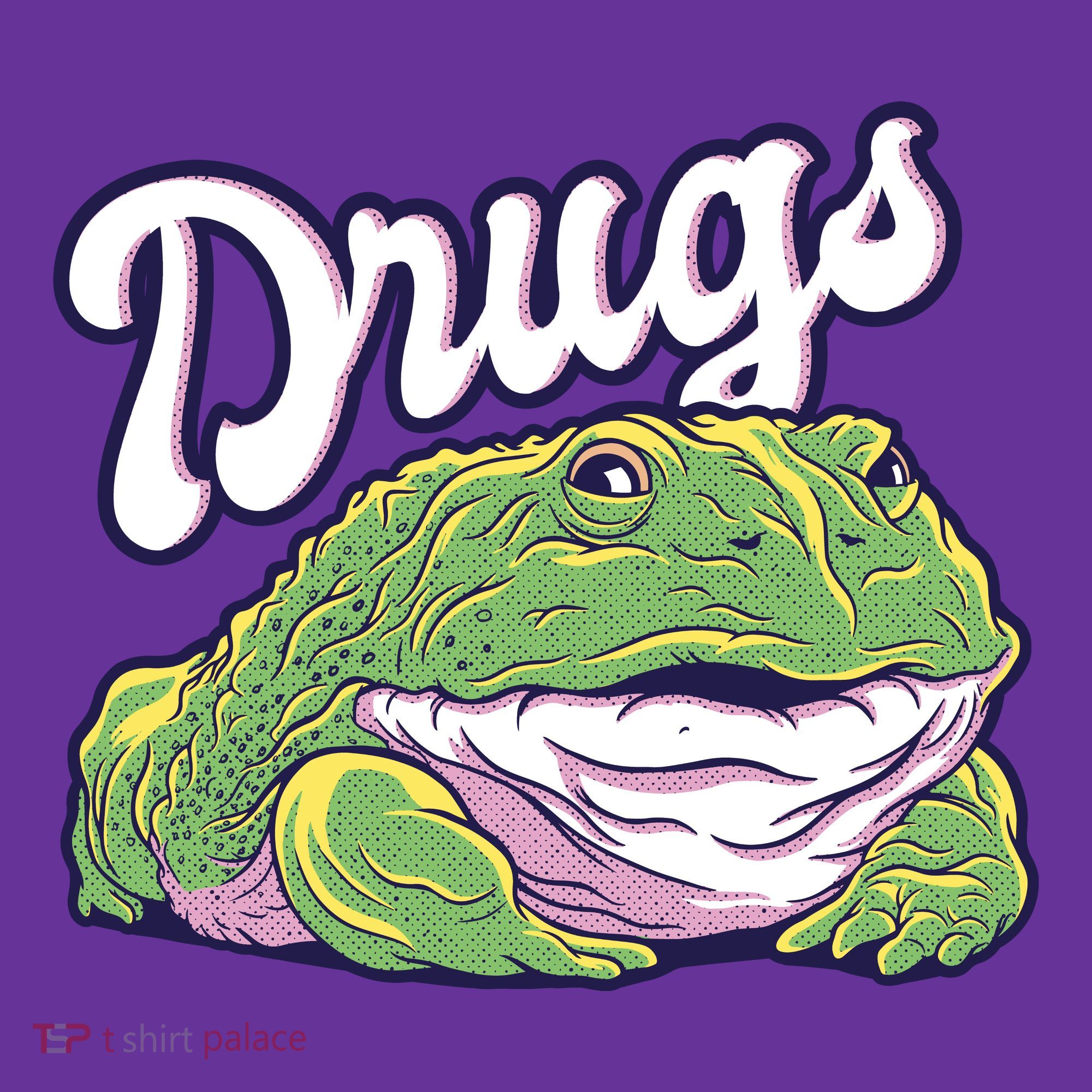 Drugs Frog Funny Button