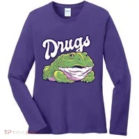 Drugs Frog Funny Women's Long Sleeve Shirt thumb 0