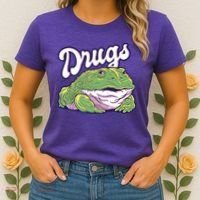 Drugs Frog Funny Women's T-Shirt thumb 2