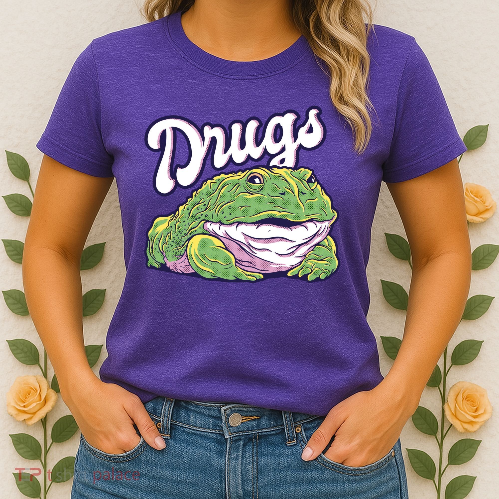 Drugs Frog Funny Women's T-Shirt