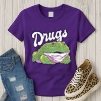 Drugs Frog Funny Women's T-Shirt thumb 3