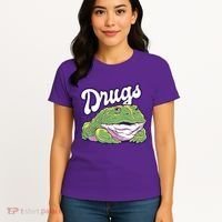 Drugs Frog Funny Women's T-Shirt thumb 4