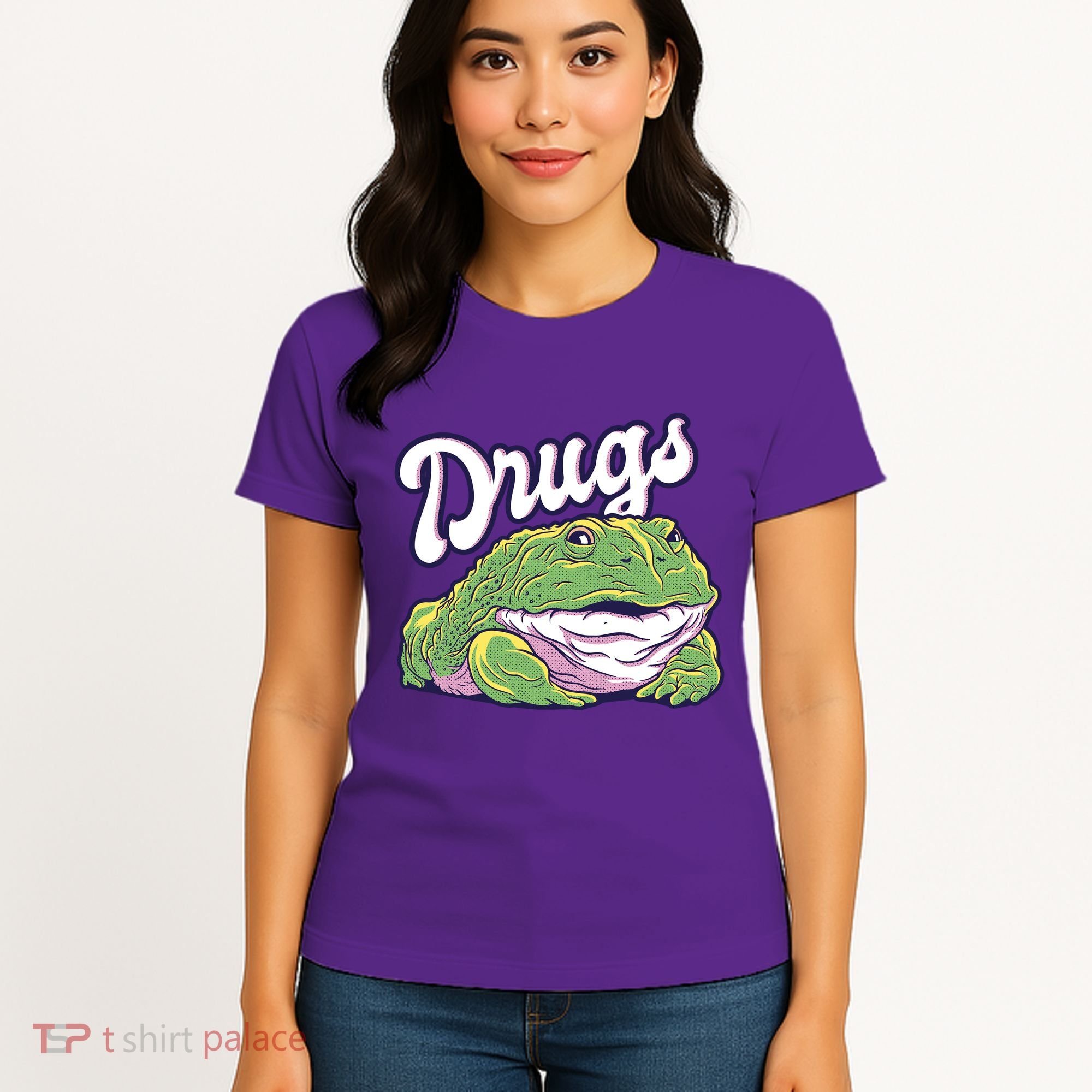 Drugs Frog Funny Women's T-Shirt