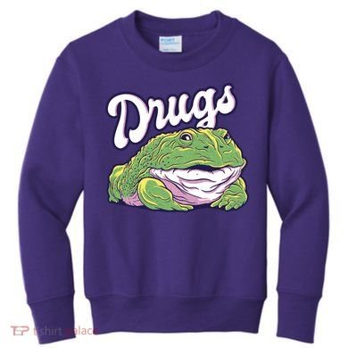 Drugs Frog Funny Kids Sweatshirt