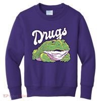 Drugs Frog Funny Kids Sweatshirt thumb 0