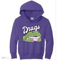 Drugs Frog Funny Kids Hoodie thumb 0