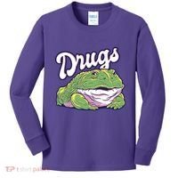 Drugs Frog Funny Kids Long Sleeve Shirt thumb 0