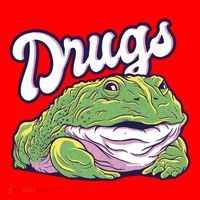 Drugs Frog Funny Santa Hat thumb 1