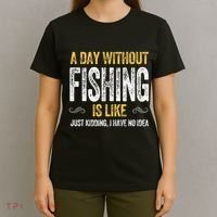 DAY FISHING fish fisherman trout carp salmon bass reel rod T-Shirt thumb 4