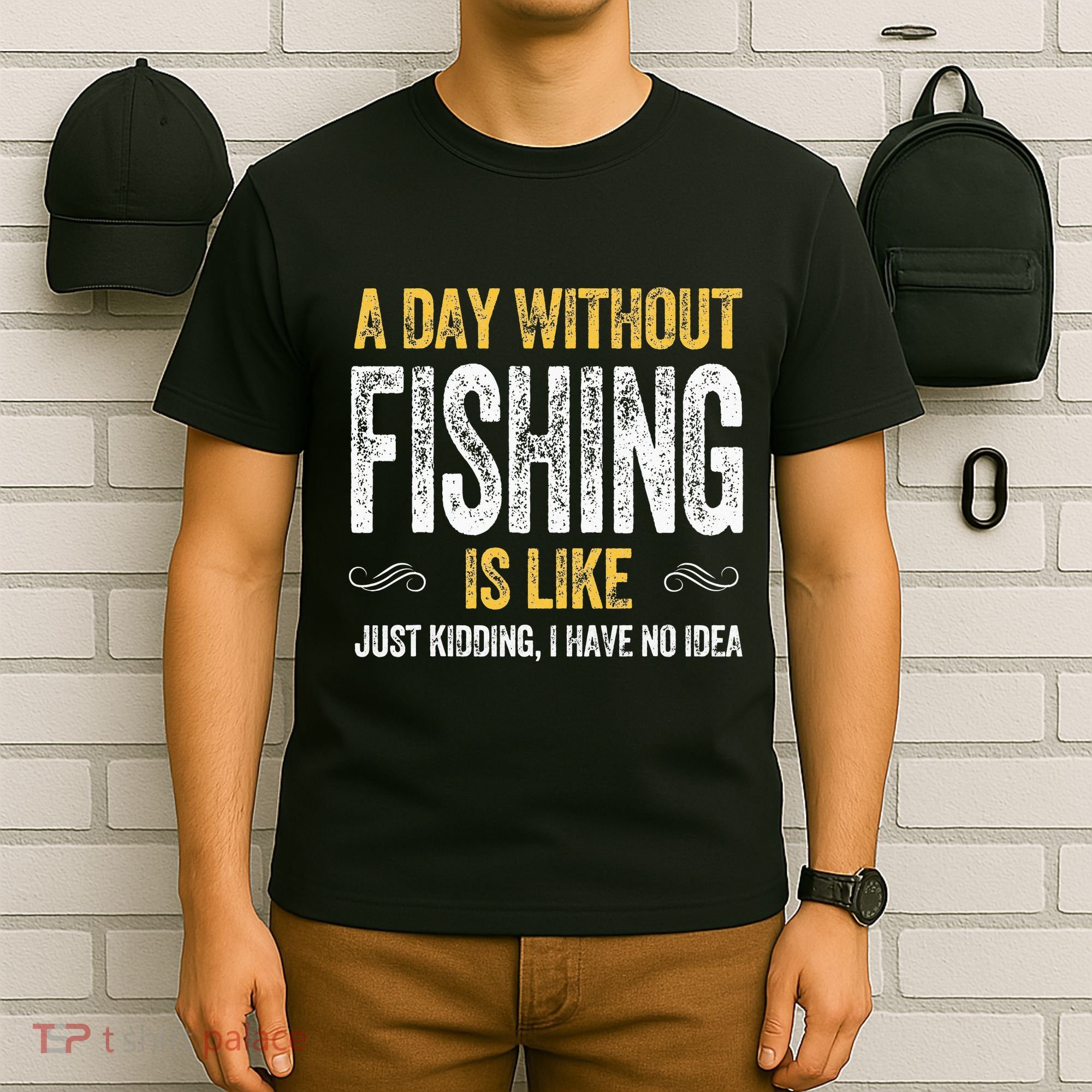 DAY FISHING fish fisherman trout carp salmon bass reel rod T-Shirt