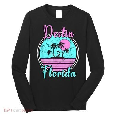 Destin Florida Fl Beach Travel Souvenir Gift. Long Sleeve Shirt