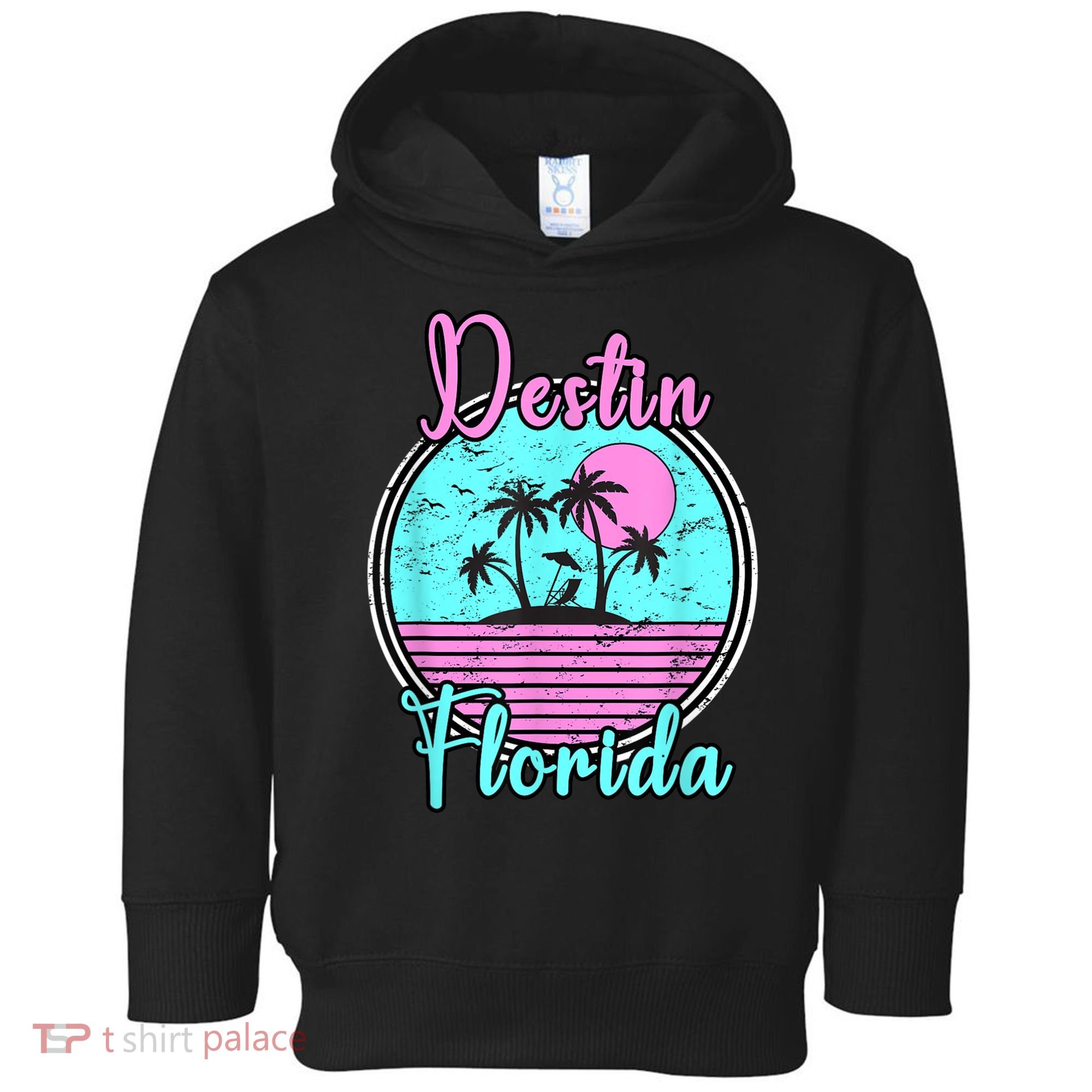 Destin Florida Fl Beach Travel Souvenir Gift. Toddler Hoodie