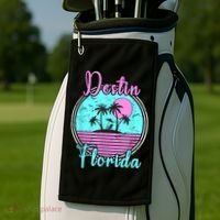 Destin Florida Fl Beach Travel Souvenir Gift. Golf Towel thumb 2