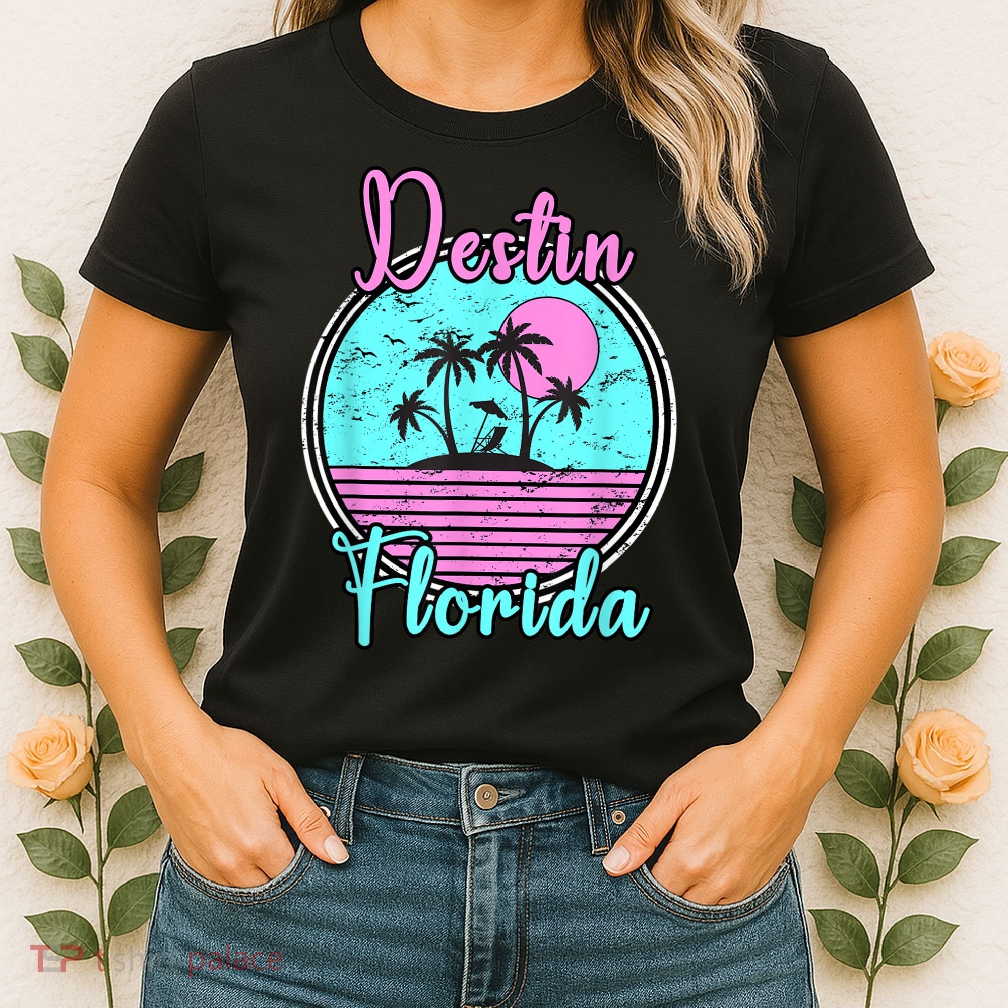 Destin Florida Fl Beach Travel Souvenir Gift. Women's T-Shirt
