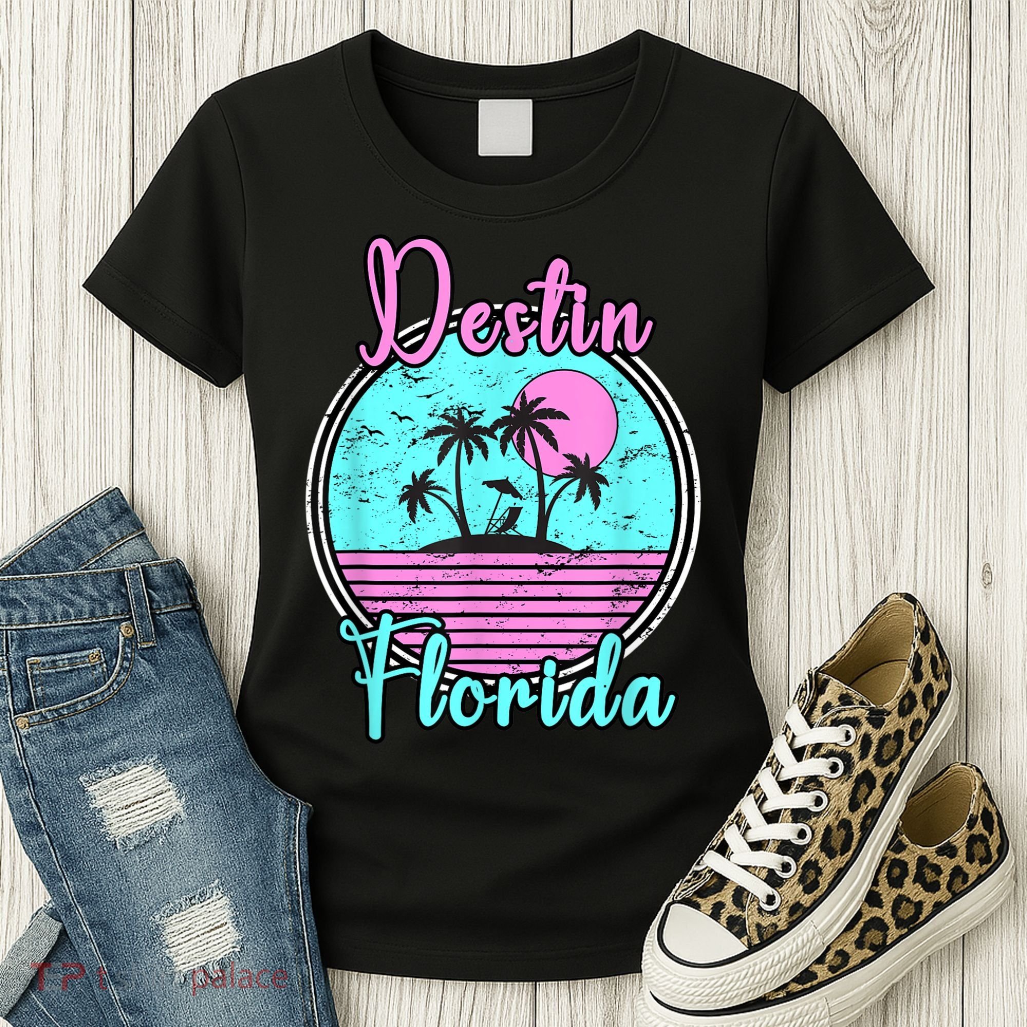 Destin Florida Fl Beach Travel Souvenir Gift. Women's T-Shirt