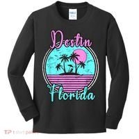 Destin Florida Fl Beach Travel Souvenir Gift. Kids Long Sleeve Shirt thumb 0