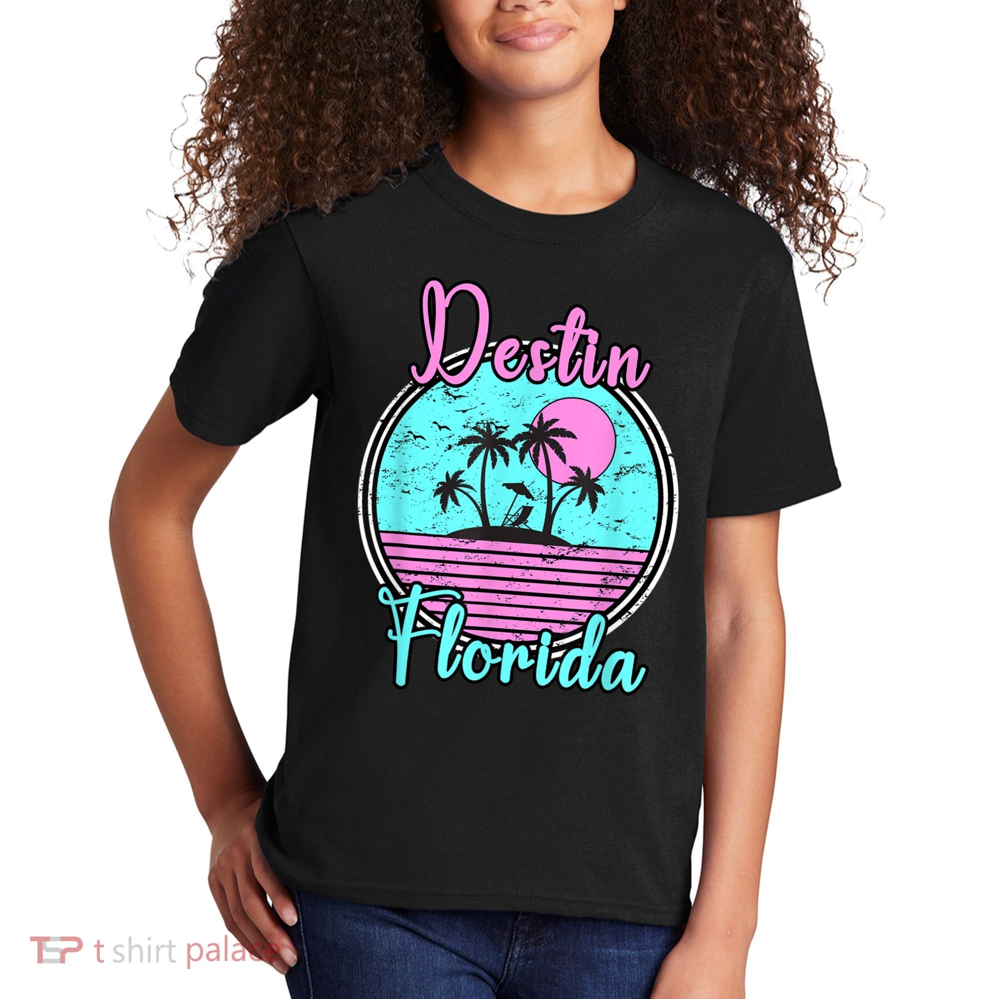 Destin Florida Fl Beach Travel Souvenir Gift. Kids T-Shirt