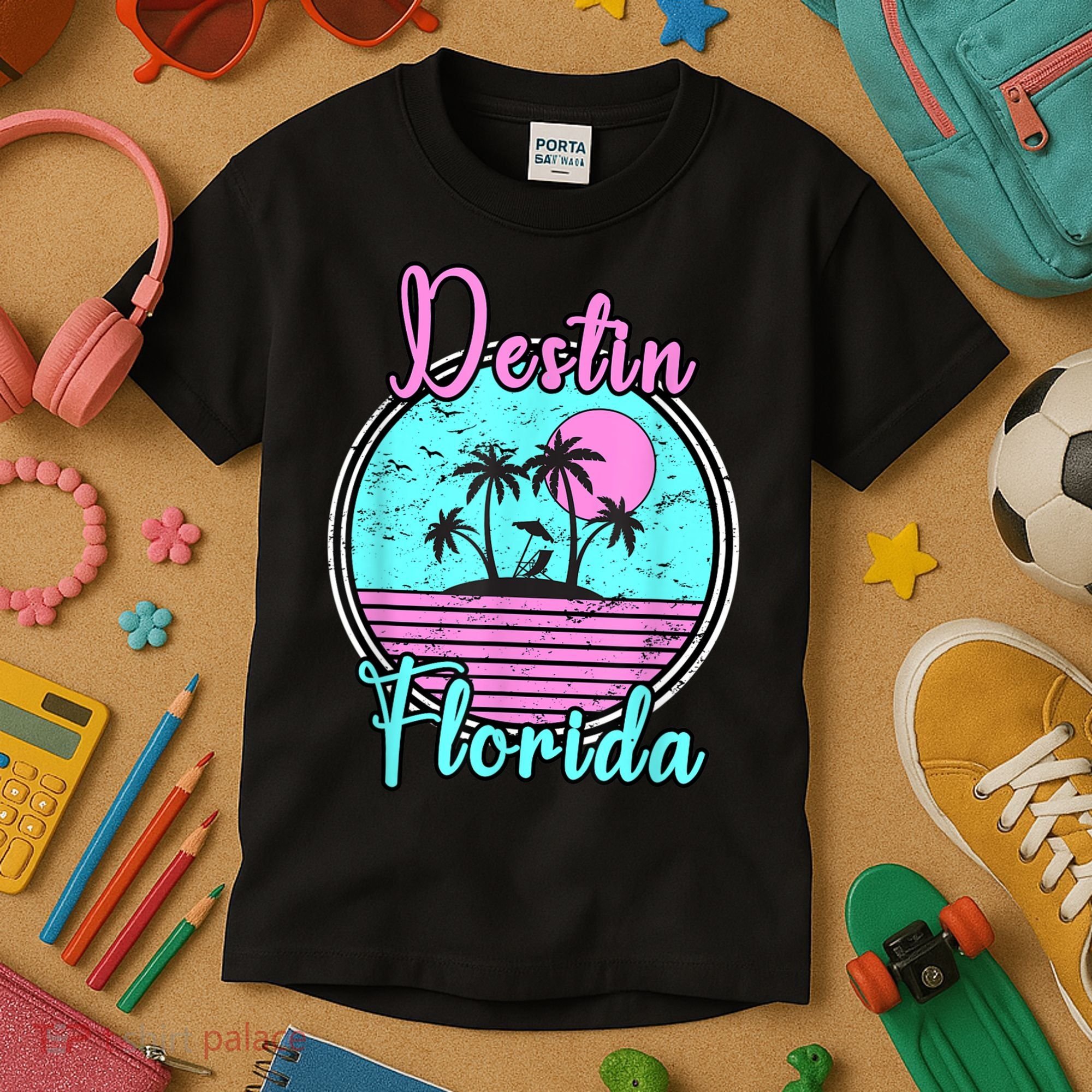 Destin Florida Fl Beach Travel Souvenir Gift. Kids T-Shirt