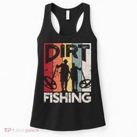 Dirt Fishing Funny Beach Treasure Detecting Metal Detector Women's Tank Top thumb 0