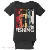 Dirt Fishing Funny Beach Treasure Detecting Metal Detector Baby Bodysuit thumb 0