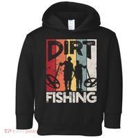 Dirt Fishing Funny Beach Treasure Detecting Metal Detector Toddler Hoodie thumb 0