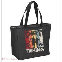 Dirt Fishing Funny Beach Treasure Detecting Metal Detector Tote Bag thumb 2