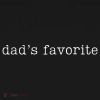 Dad's Favorite Funny Favorite Child Trendy Doggie Tank thumb 4