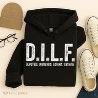 Dilf Funny Fathers Day Gift for Dad Hoodie thumb 4