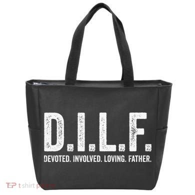 Dilf Funny Fathers Day Gift for Dad Tote Bag