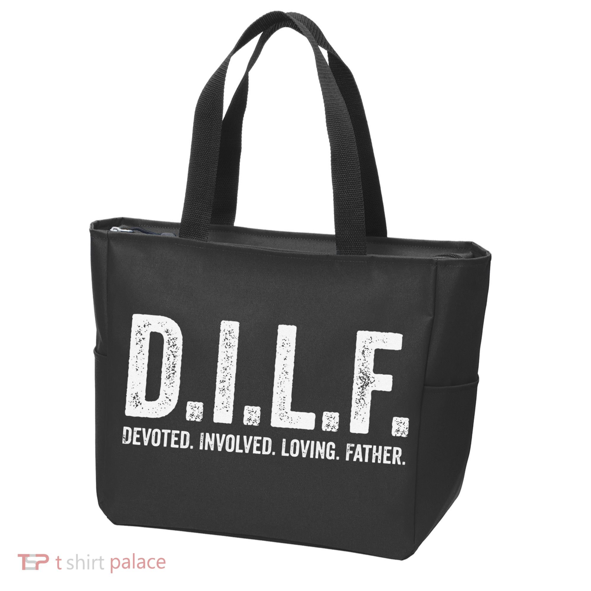 Dilf Funny Fathers Day Gift for Dad Tote Bag