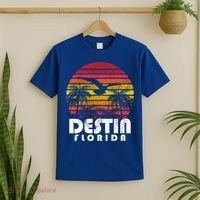 Destin Florida Fl Vintage Retro 70's 80's Style Meaningful Gift T-Shirt thumb 2