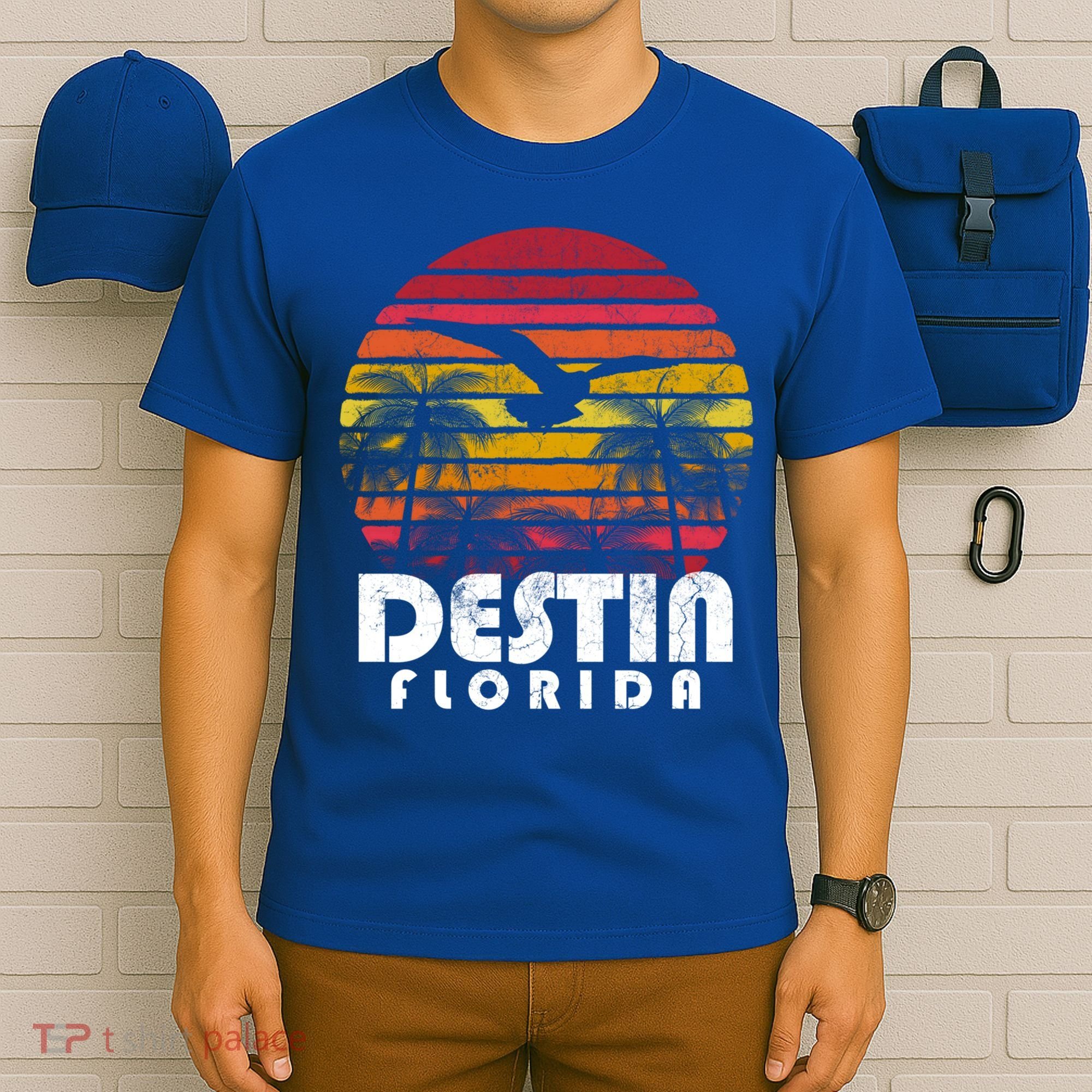 Destin Florida Fl Vintage Retro 70's 80's Style Meaningful Gift T-Shirt