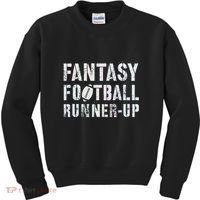Drafting Fantasy Football Runner Up Goddess Newbie Commish Kids Sweatshirt thumb 0