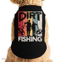 Dirt Fishing Funny Beach Treasure Detecting Metal Detector Doggie Tank thumb 0