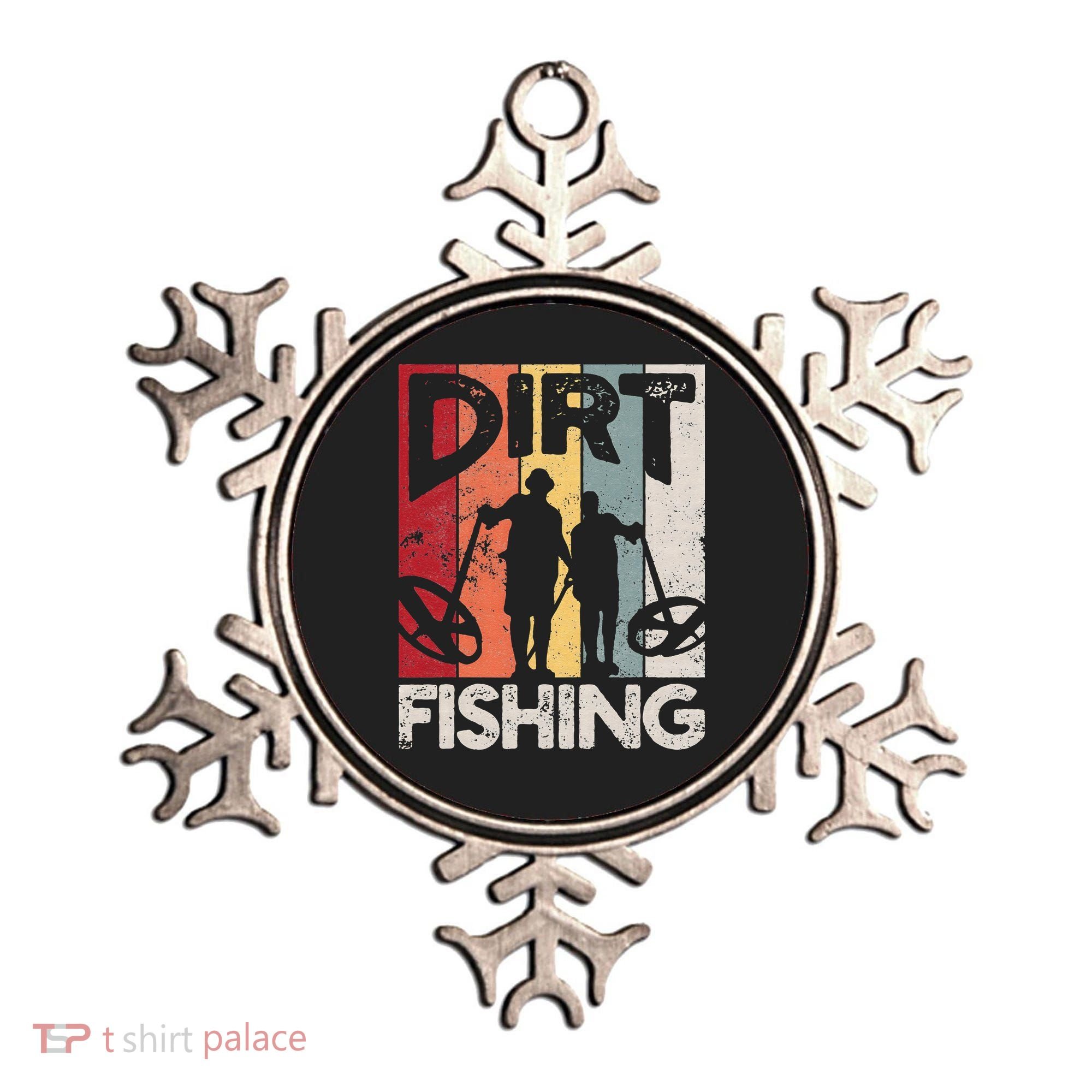 Dirt Fishing Funny Beach Treasure Detecting Metal Detector Ornament