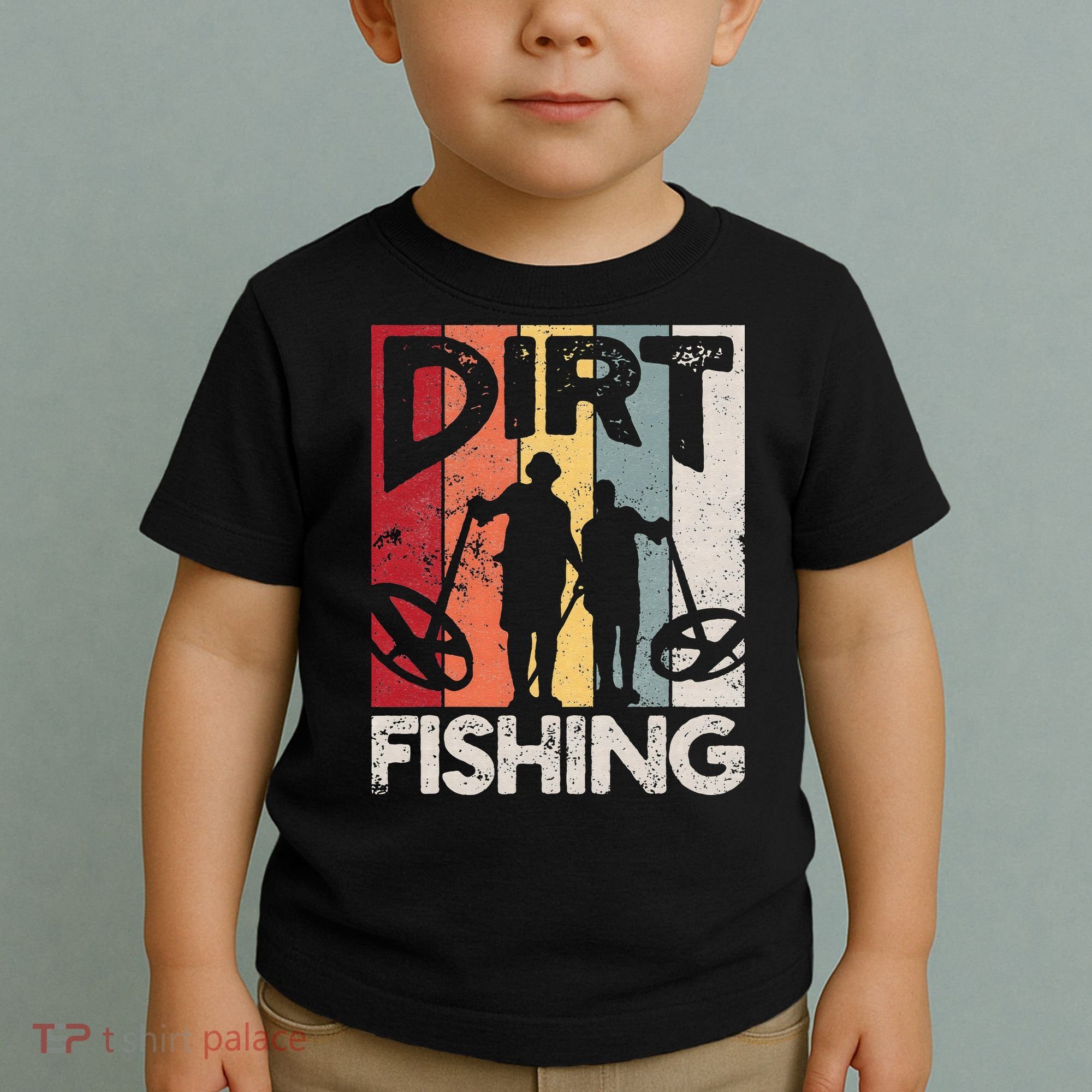 Dirt Fishing Funny Beach Treasure Detecting Metal Detector Toddler T-Shirt