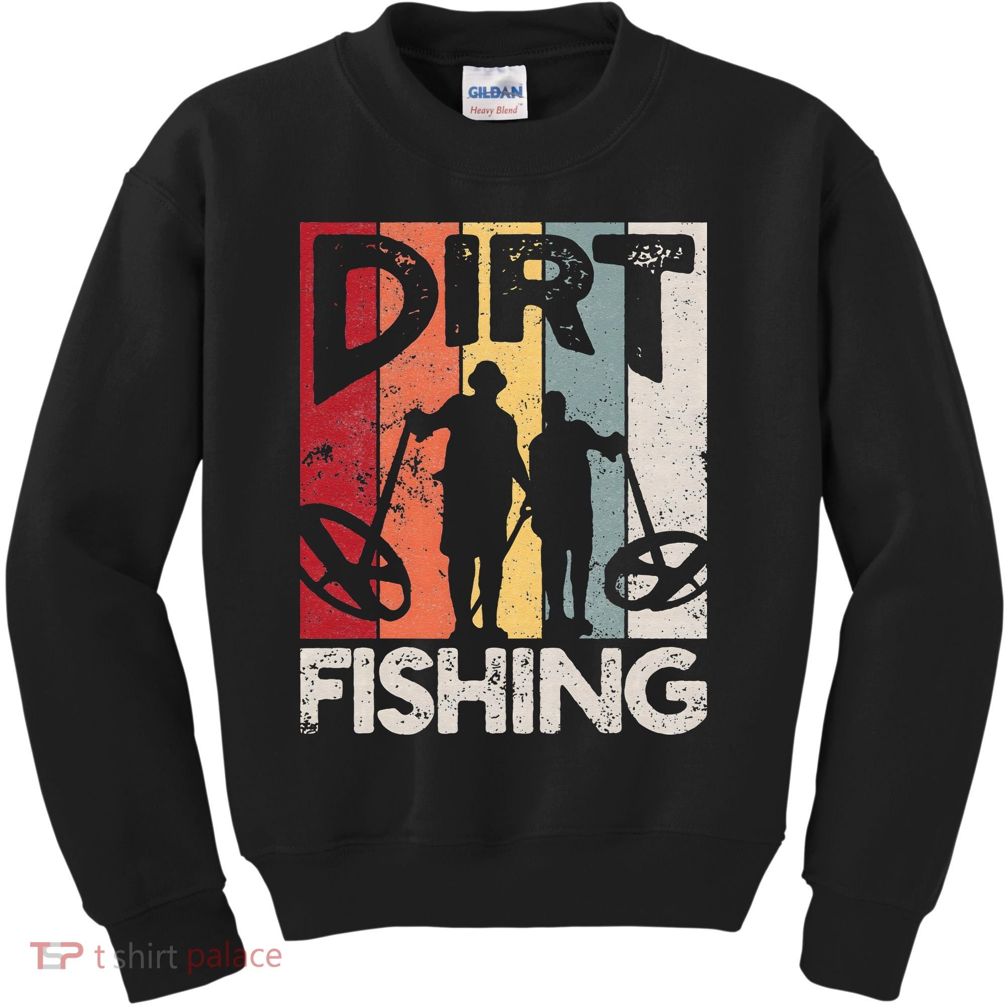Dirt Fishing Funny Beach Treasure Detecting Metal Detector Kids Sweatshirt